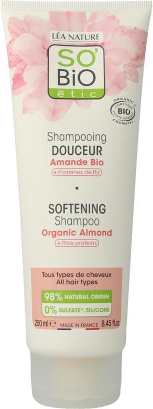 SO’BiO étic Amandelmelk Shampoo 250ml