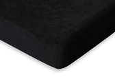 Eleganzzz Hoeslaken 200 gr/m2 Hoogwaardig Flanel Fleece 35cm Hoekhoogte - Black - 140x200 - Hoeslakens - Tweepersoons - Fluffy Hoeslaken