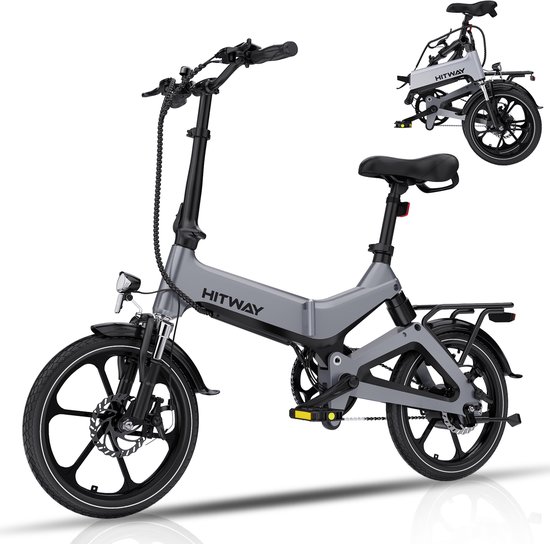 HITWAY Elektrische Fiets - Opvouwbare E-bike - 16 Inch-250W- 35-70km