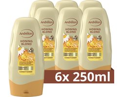 Andrélon Conditioner - Honing Blond - verrijkt met kamille en honing, met uv-filter - 6 x 250 ml