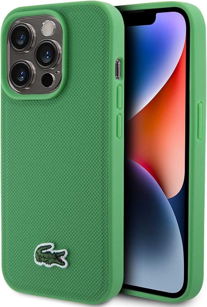 Lacoste iPhone 15 Pro Max Backcover hoesje – Magsafe – Groen