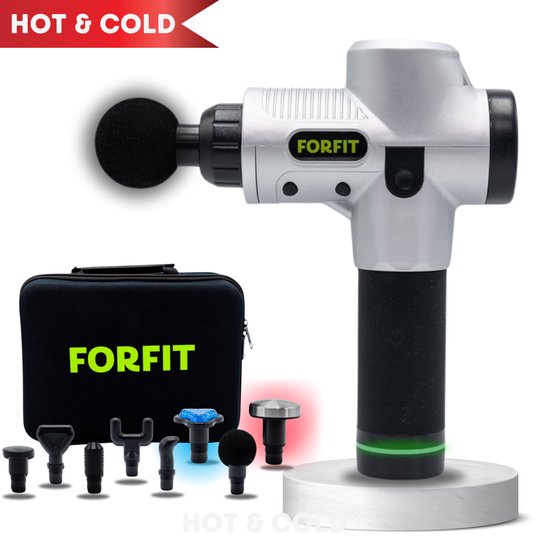 VAKANTIEDEAL FORFIT Massage Gun Metallic Zilver 30 Standen