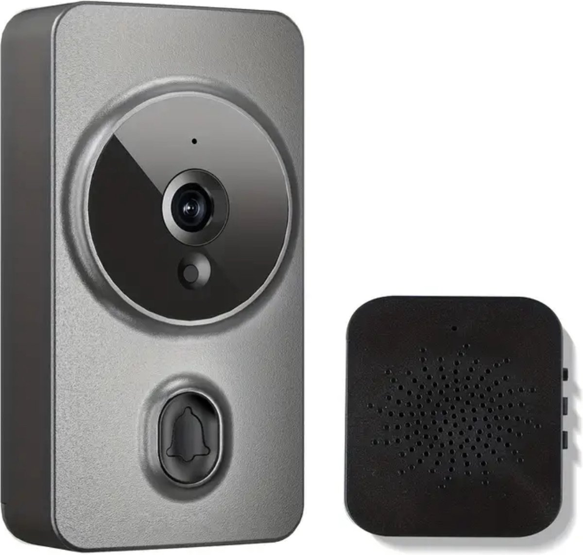 Bovista Videodeurbel Draadloos Met Camera En Wifi Grijs - Bovista - €79,95
