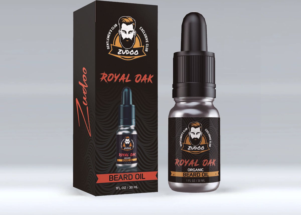 Zudoo's Baardolie - Royal Oak - Voor Gevoelige Huiden/Baarden - Duurzaam