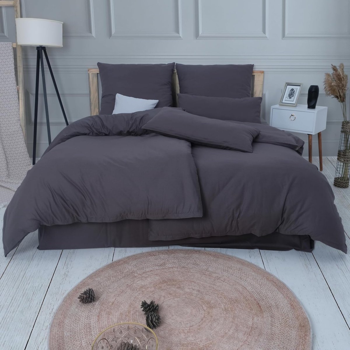 Riokem ® 4-Delige Luxe Bedlinnen Set 135x200 cm - 100% Katoen - Oeko-Tex Gecertificeerd