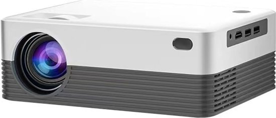 Smart Home Projector H5 - 260 ANSI - Ondersteunt 4K-resolutie - Ondersteunt Android 10.0 WiFi 6 - Elektronische Keystone-correctie - Werkt met iOS en Android - Wit