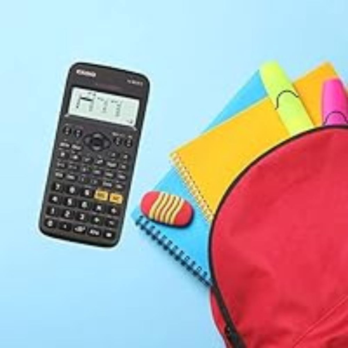 Casio fx-82DE X incl. beschermhoes Zwart & vakboek (80 pagina's, DIN A5) – Wetenschappelijke rekenmachine – Smart Set (Duits Casio fx-82DE X incl. beschermhoes Zwart & vakboek (80 pagina's, DIN A5) – Wetenschappelijke rekenmachine – Smart Set (Duits
