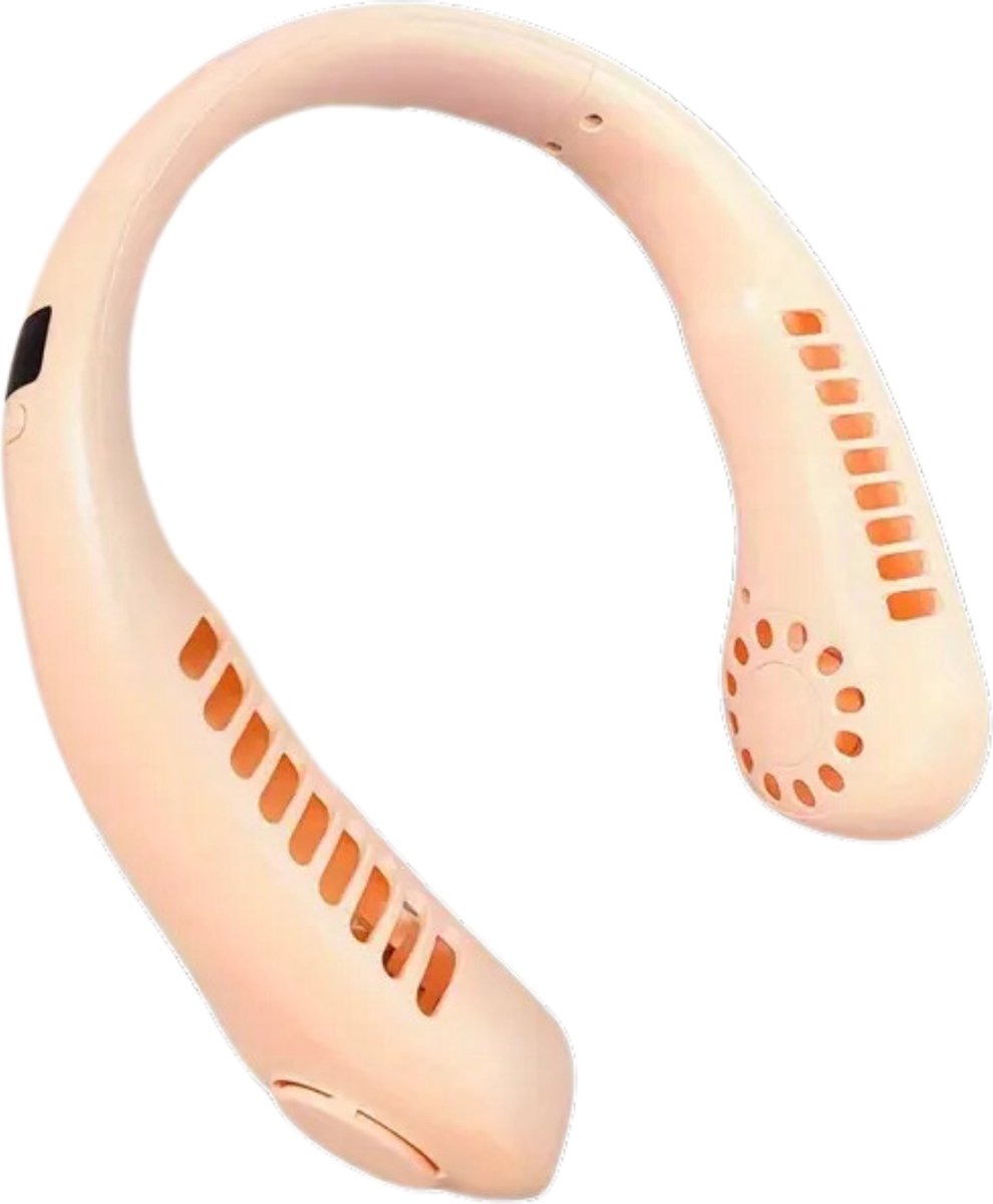 Bovista Nekventilator - Draagbare Gezichtsventilator - Neck Fan - Met Koeling - Hals - Hoofd - Roze - Zomer Verkoeling