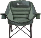 Bol.com Eurocatch Comfy Club Chair XXL - Vouwstoel met 2 Bekerhouders - Kampeerstoel - Campingstoel - Dik Gevoerd - incl opbergtas aanbieding