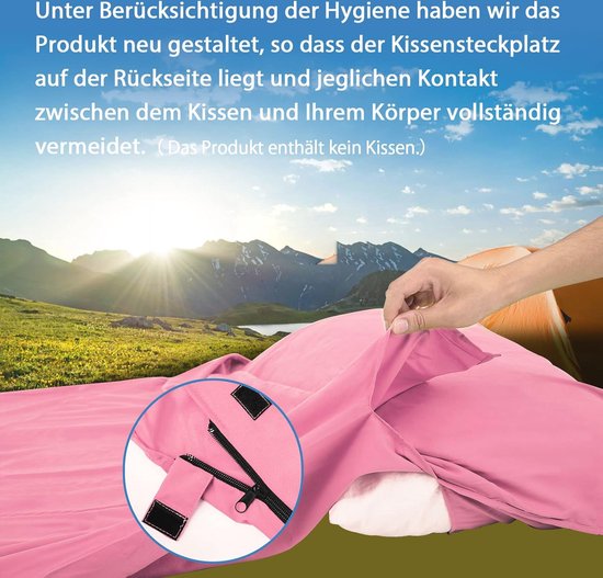 Ultralichte Huttenslaapzak voor Reis, Compact en Ademend, Ideaal voor Zomer en Backpacking van Quechua — afbeelding 4