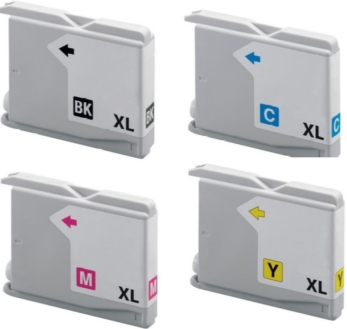 Lot 12 Cartouches Encre Couleur Pour Brother MFC-680CN 885CW Etc. - C/M/Y - 15ml - Compatible Go Inks