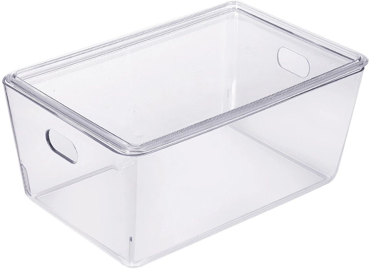 Ezystorage Transparant bakje met deksel - 4 liter - 17,5 x 26 x 11,5 cm - Stapelbaar