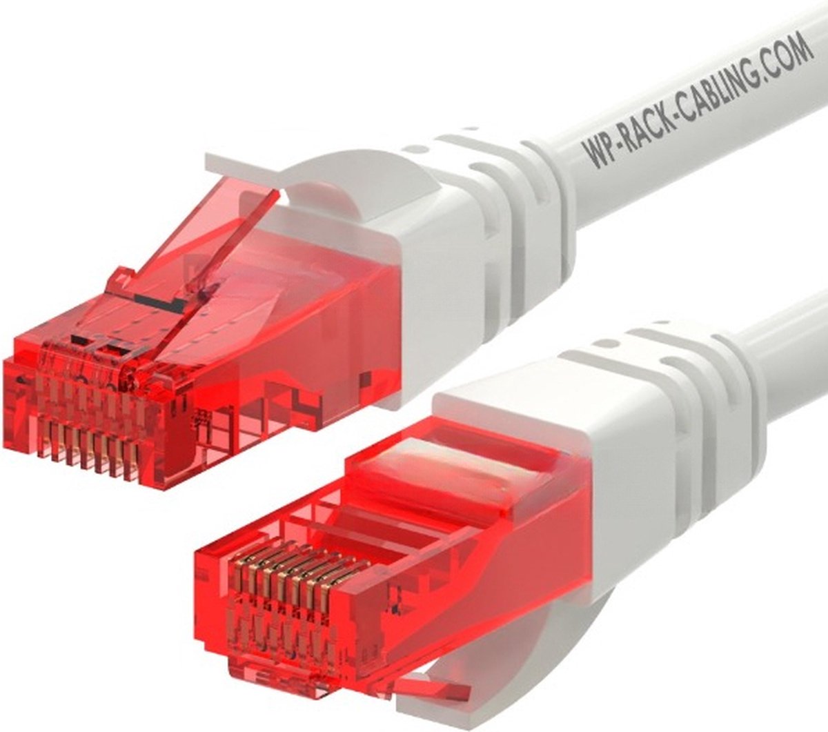 WP WPC-PAT-6U002W netwerkkabel Rood, Wit 0,2 m Cat6 U/UTP (UTP)