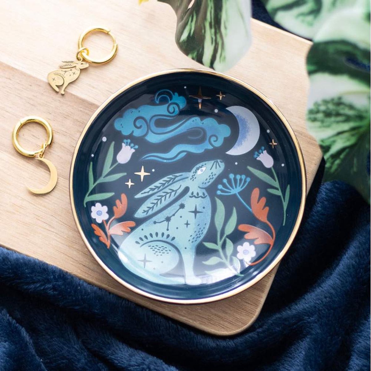 Midnight Hare Decoratie schaaltje - Multicolours