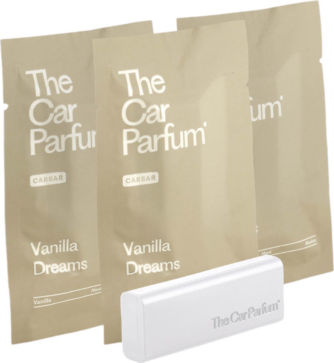 Goedkoopste The Car Parfum Auto Parfum - 3 Navullingen - Auto Geur Met Houder - The CarBar - Auto Geurverfrisser - Vanilla Dreams Set