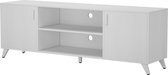 Vicco Lowboard Maceio, Wit, 160 x 54,5 cm avec 2 portes