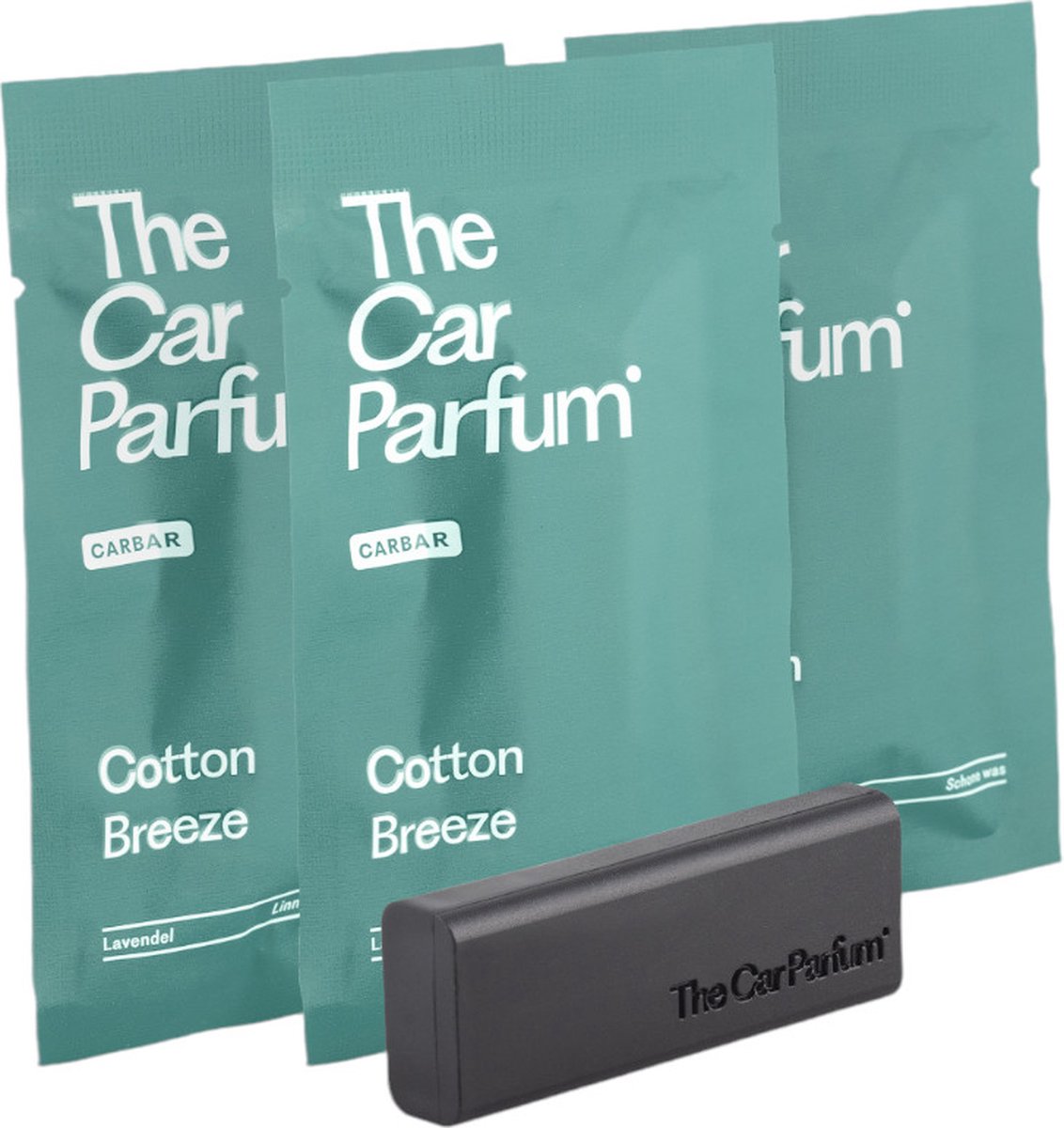 Goedkoopste The Car Parfum Auto Parfum - 3 Navullingen - Auto Geur Met Houder - The CarBar - Auto Geurverfrisser - Cotton Breeze Set