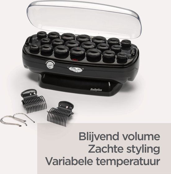BaByliss Thermo Ceramic Rollers Krulset RS035E - 20 Fluwelen keramische rollers - Temperatuur-klaar indicatie
