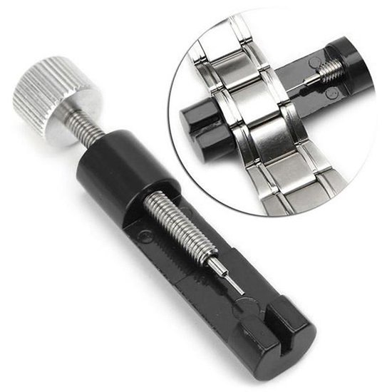 Knaak - Kit de raccourcissement de bracelet de montre - Extracteur de goupilles de maillons - Zwart