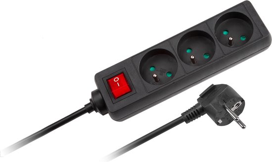 USB stekkerdoos 1.5 meter 3-voudig Zwart kopen? Morgen in huis