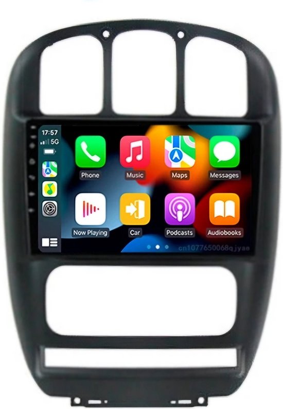 Masque Autoradio 2 DIN Noir Pour Chrysler Voyager / Dodge Caravan 2001-2007