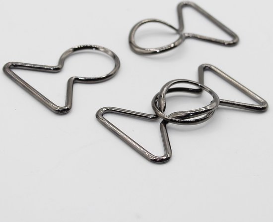 Hysagtek 60 Stks Brons Metalen Gespen Voor Tassen Lederen Riem Riem Hand DIY Accessoires, 6 Size, Brons