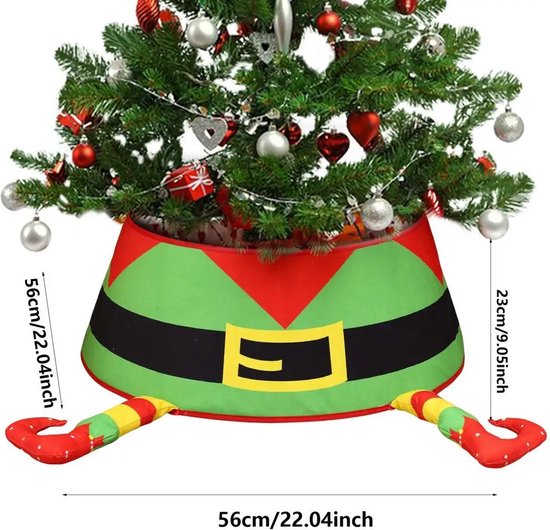 Foto: Nique kerstboom kraag kerstboomrok kerstboomstandaard elf uniek 56x56x23