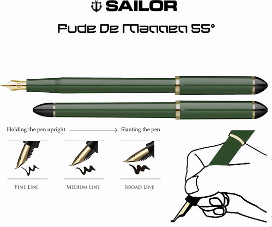 Sailor Fude Nib Fountain Pen Fountain Pens For Writing Sailor Fude
