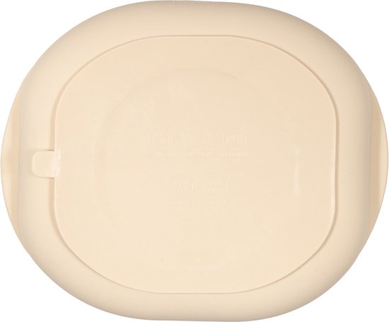 Jikkies® - Siliconen Kinderbord - Baby Bord - Bord - Zuignap - Met Vakken - Beige- Veilig - Duurzaam - Kindvriendelijk - 100% Siliconen - Vaatwasserbestendig - Magnetronbestendig - Veilig Getest van Jikkies — afbeelding 4