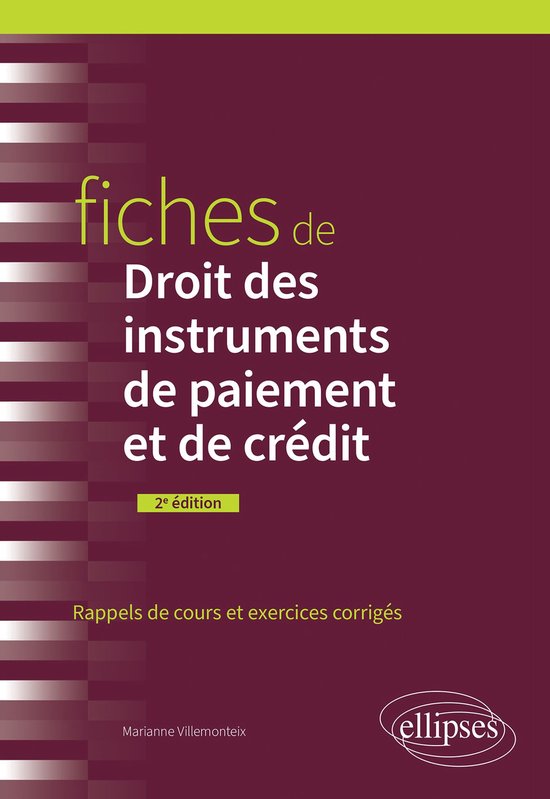 Fiches de Droit des instruments de paiement et de crédit - cover