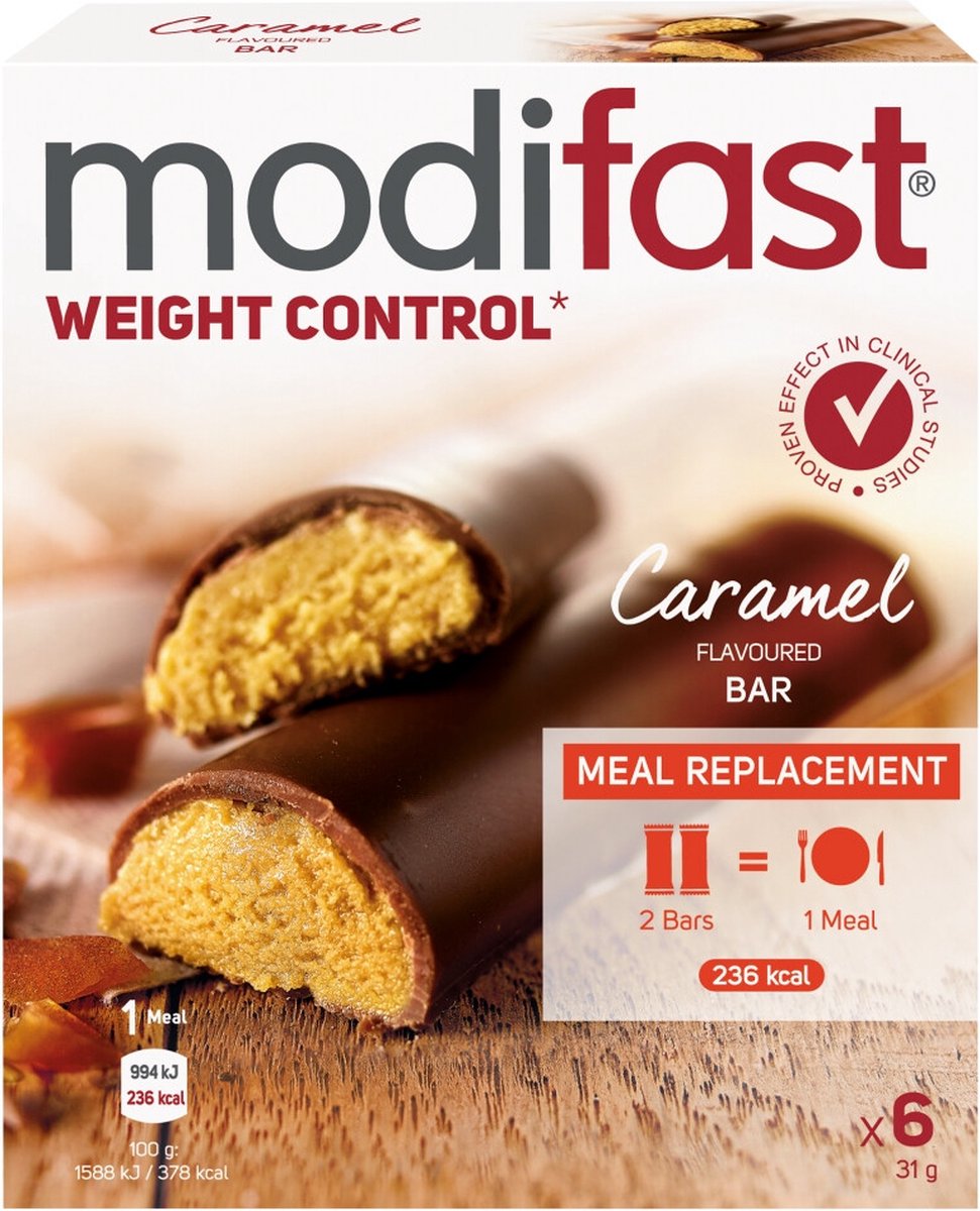 Goedkoopste Modifast Intensive lunchreep caramel 186 Gram