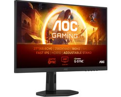 AOC G4 Q27G4XF - QHD IPS Gaming Monitor - 180hz - Verstelbaar - 27 inch