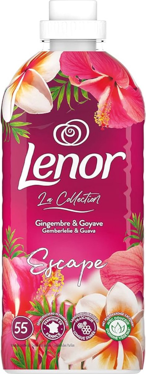 Goedkoopste Lenor Wasverzachter Escape - Gemberlelie & Guave 55 wasb./ 1,155L