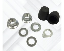 Nuts, moer schroef bouten - ring voorwiel - vooras- as fiets fatbike - ouxi - qmwheel v20 - v8 - h9