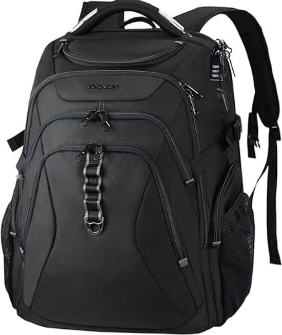 KROSER Travel Laptop Backpack 17.3 Inch Large Computer Backpack Water Repellent School Daypack With Usb Charging Port Headphone Interface Rfid Pockets For Work Business College Men Women