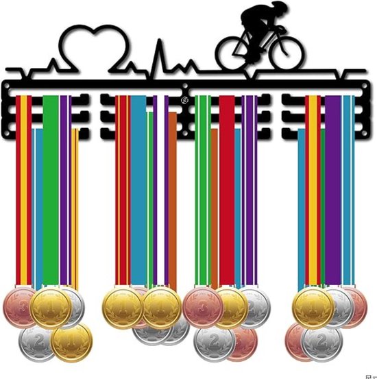 Porte-médailles De Course à Pied - Support En Métal Pour Médailles Et Dossards, Dimensions 40x35 Cm, Idéal Cadeau Coureur