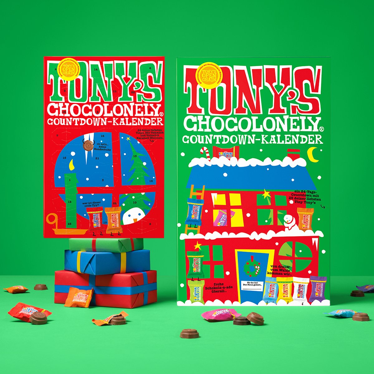 Tony's Chocolonely Adventskalender 2026 Chocolade - Sint en Kerst - 2 smaken - Fairtrade – foto 4