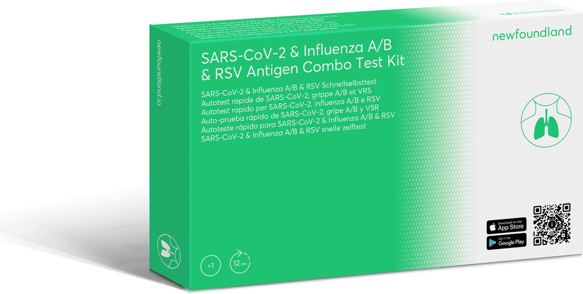 Goedkoopste SARS-CoV-2 & Influenza A/B & RSV Antigen Combo Test Kit - snelle zelftest