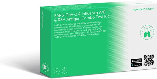 New Foundland SARS-CoV-2 & Influenza A/B & RSV Antigen Combo Test Kit ...