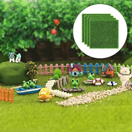 Doafoce Set van 7 mini-paashaas, decoratie, konijn, dier