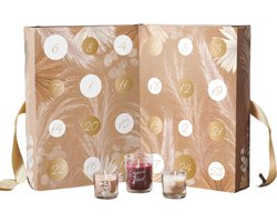 MISOU Adventskalender - Advent Kalender - December - Kaarsen - 24 Geurkaarsen - Beige - Adventkalender - Dames - Sinterklaas - Kerst 2025