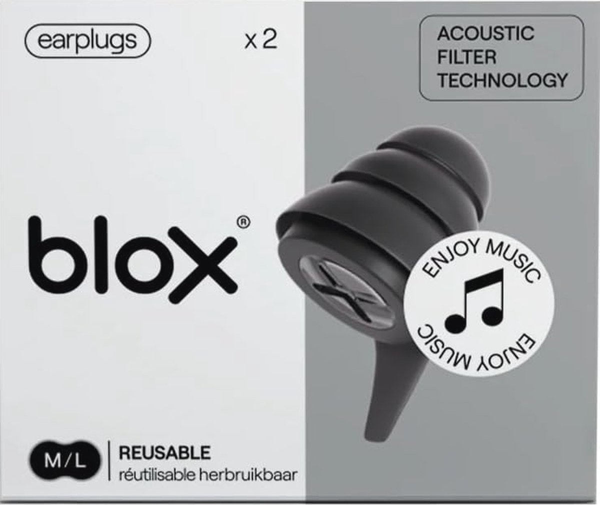 Goedkoopste Oordoppen voor Muziek - Zwart - Helder Geluid en Langdurig Comfort