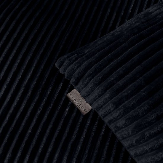 Eleganzzz Dekbedovertrek Teddy Rib Fleece - Black - Dekbedovertrek 200x200/220cm - 100% Teddy Rib Fleece - Tweepersoons dekbedovertrekken - 200x220cm - Teddy Dekbedovertrek - Fluffy Dekbedovertrek - Effen Dekbedovertrek — afbeelding 2