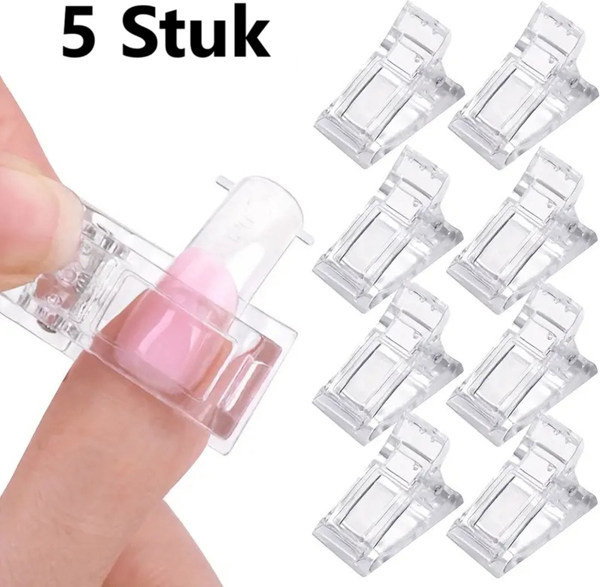 Goedkoopste Set Van 5 Polygel Klemmen I Nagelklem I Nagelclip I Dual Form Klem I Voor Aanbrengen Van Gelnagels