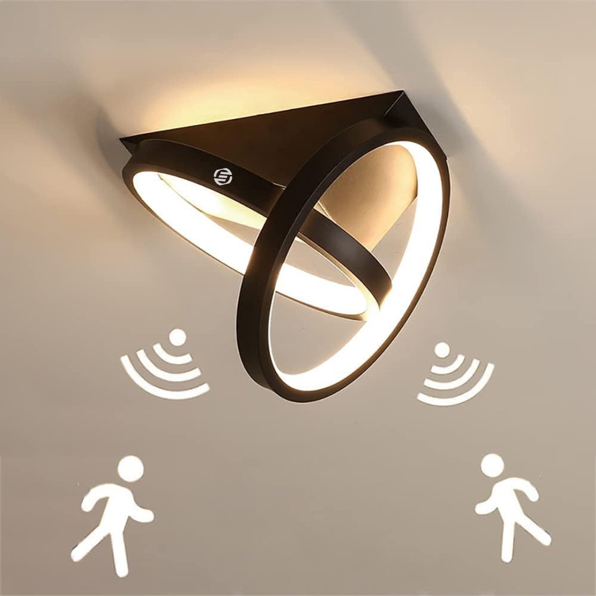 Equivera Plafonaire Lamp - Lamp - Plafond Lamp - Plafonnaire Lamp - Plafondlamp Zwart