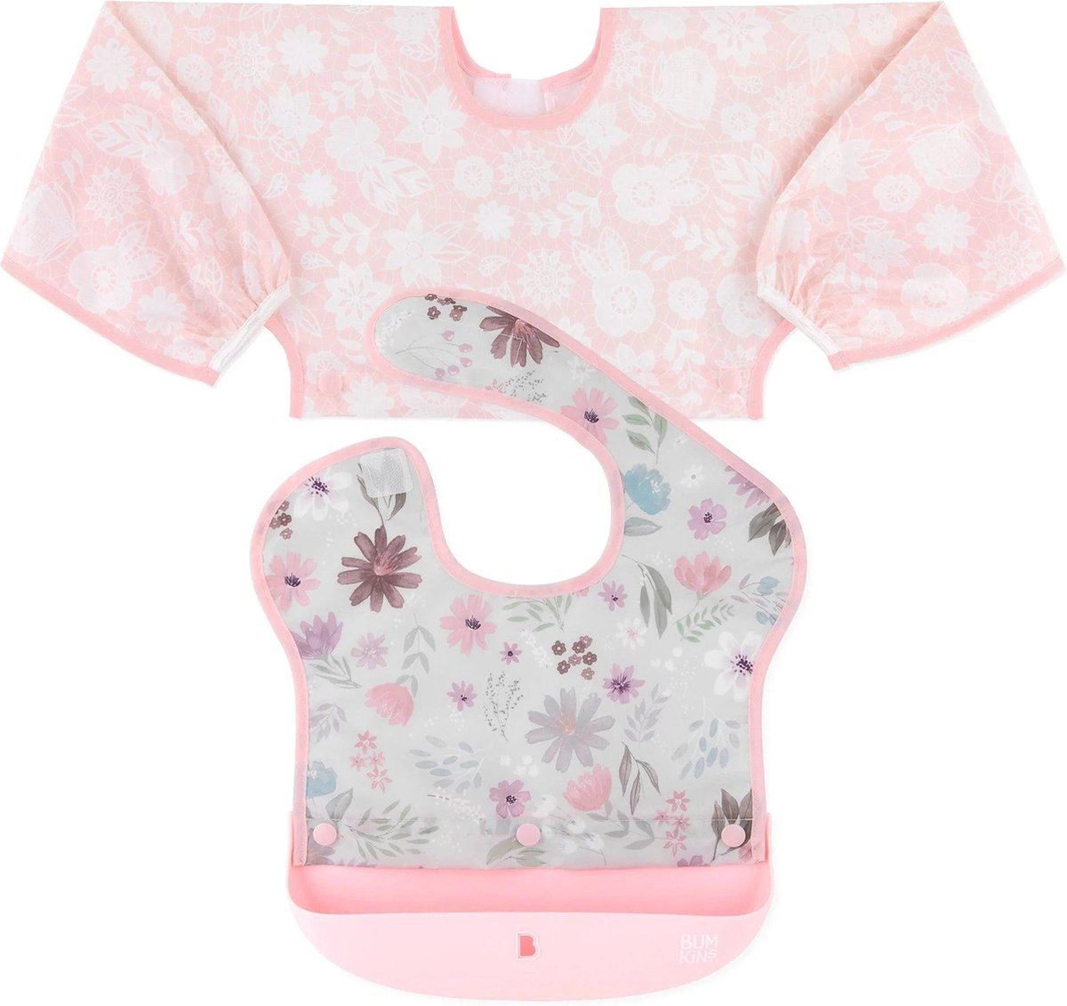 Goedkoopste Bumkins - Verwisselbare slab met opvangbakje - Floral & Lace (6-18m