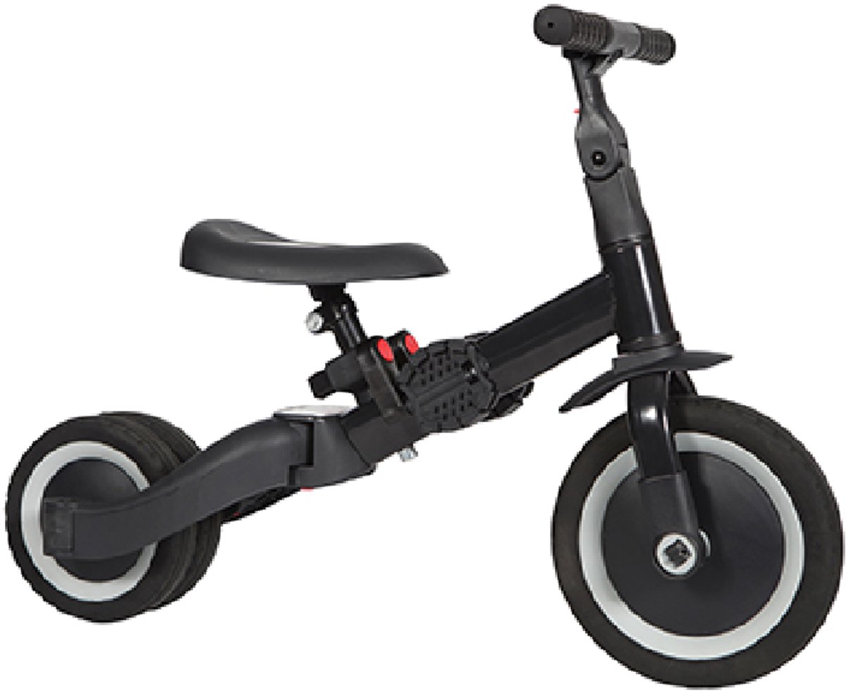 Topmark 4 in1 Driewieler - Loopfiets - Balance Bike - Kaya - Grijs — afbeelding 4
