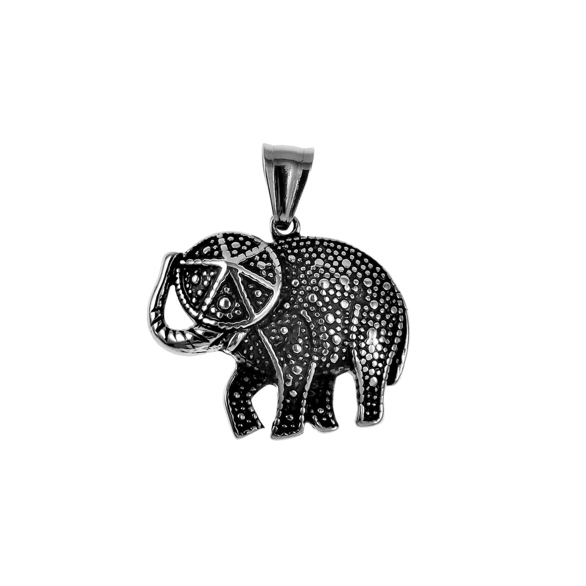 Olifanten Hanger Unisex - RVS - Gelukkige Olifantenhanger Dames - Heren