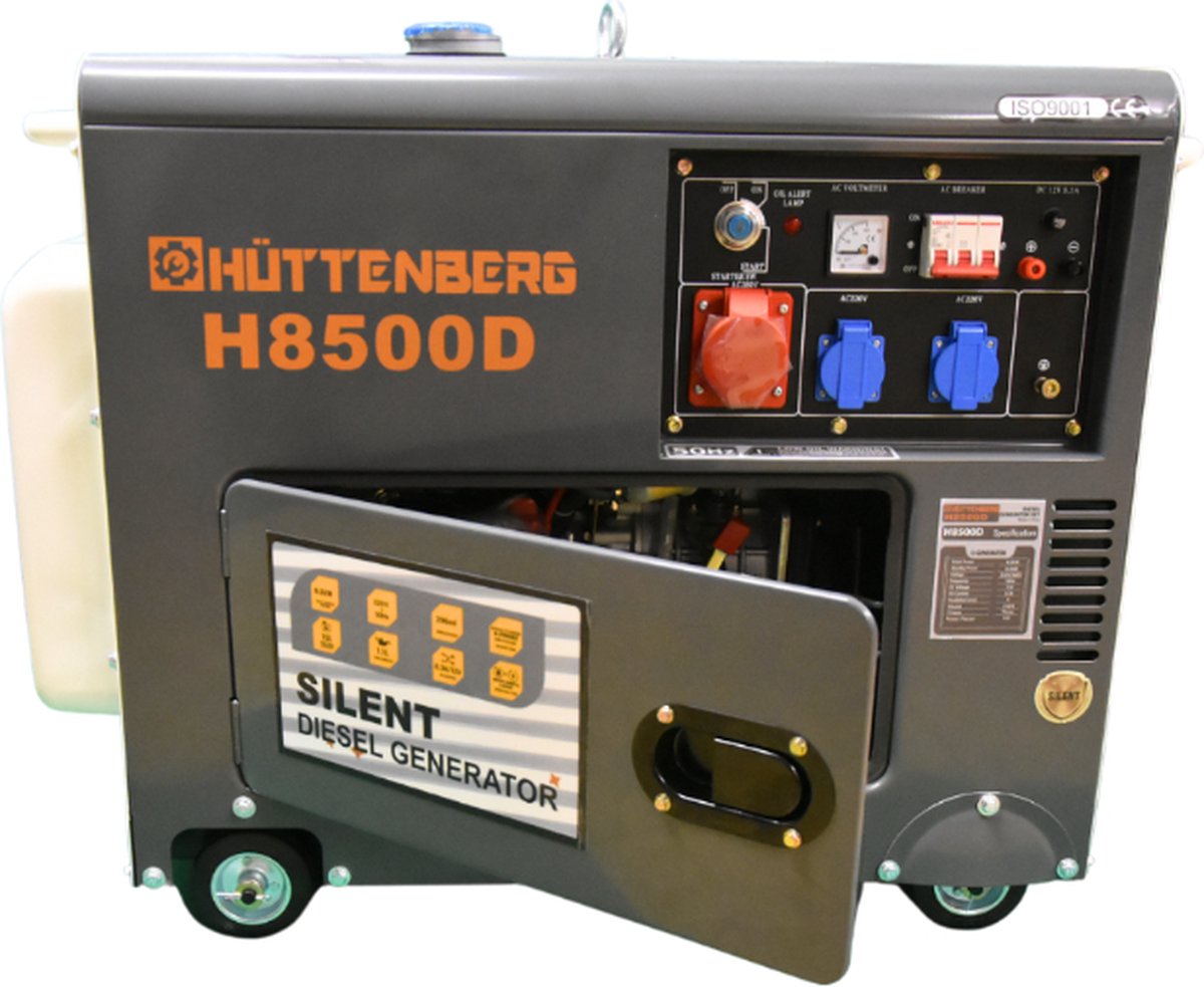 HUTTENBERG Diesel Generator Set H8500D 5 KVA - mobile noodstroom - groupe electrogene- generateur