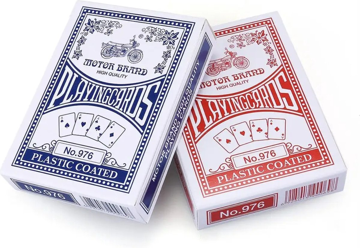 Boncy® Hoge Kwaliteit Speelkaarten - 2 Sets - Rood & Blauw Kaartspel - Plastic Coated Kaarten - Spelkaarten Pokerkaarten - Playing Cards voor Poker of Drankspel Volwassenen — afbeelding 4